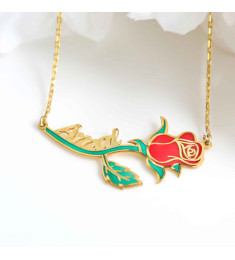 سلسال الورد فضة خالص باسم #192