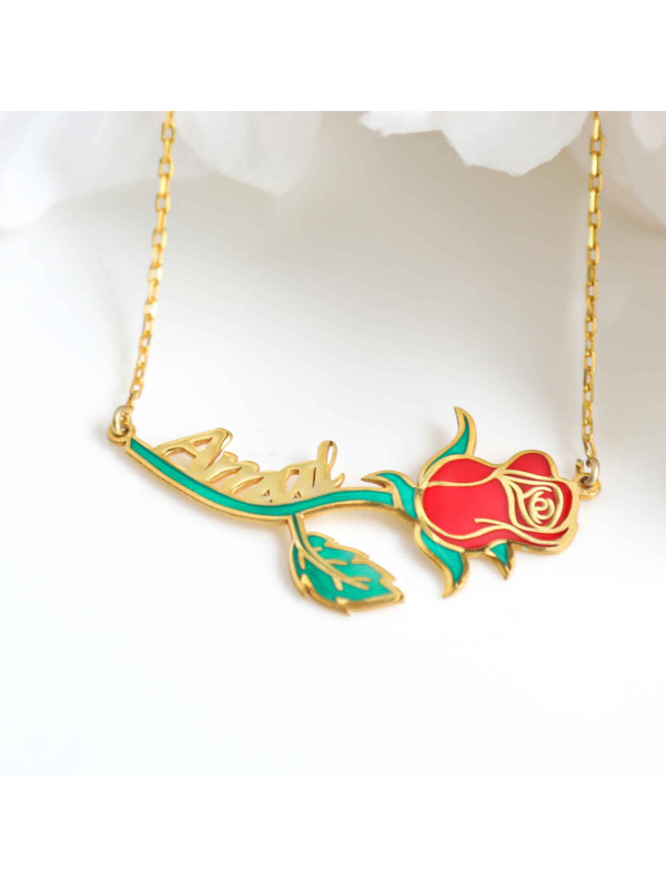 سلسال الورد فضة خالص باسم #192