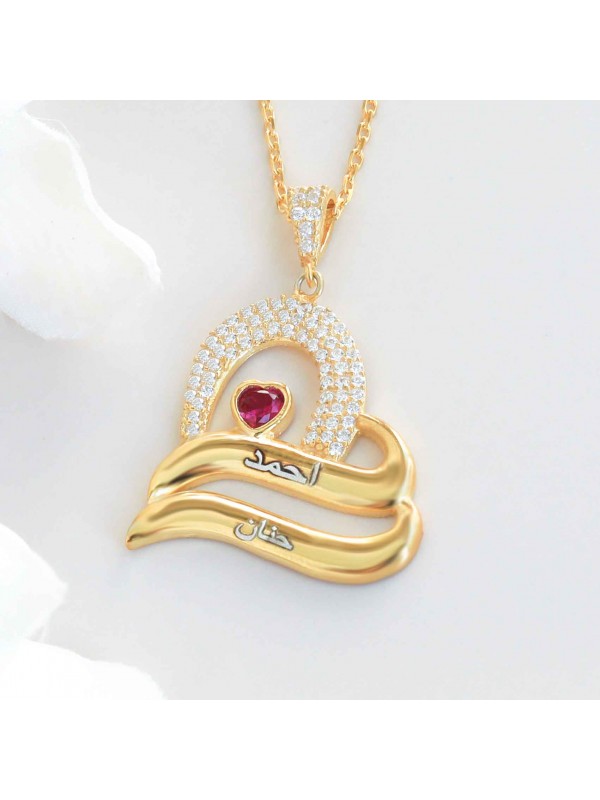 سلسال باسمين بكريستال وردي #946