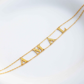 سلسال باسمين بكريستال وردي #957