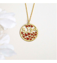 سلسال القلوب فضة خالص باسم #177