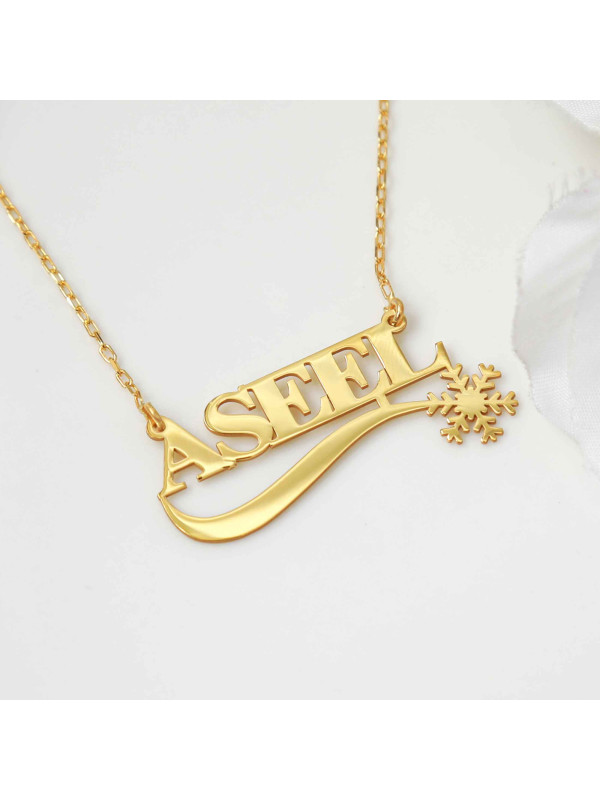 سلسال فضة خالص بإسم  #108