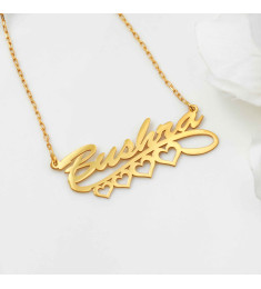 سلسال فضة خالص بإسم  #106