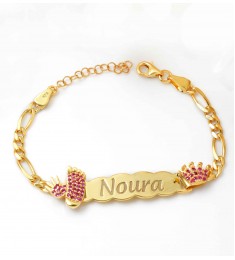 اسوارة تاج وفوت ويد مواليد  فضة خالص  #351