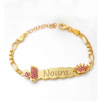 اسوارة تاج وفوت ويد مواليد  فضة خالص  #351