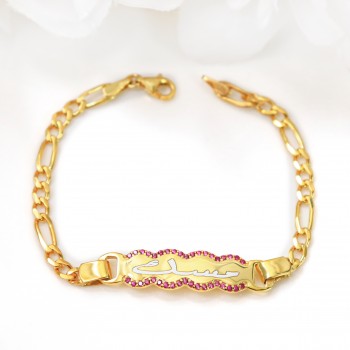 اسوارة زركون زهري فضة عيار 925 #851