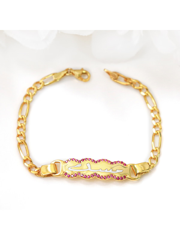 اسوارة زركون زهري فضة عيار 925 #851