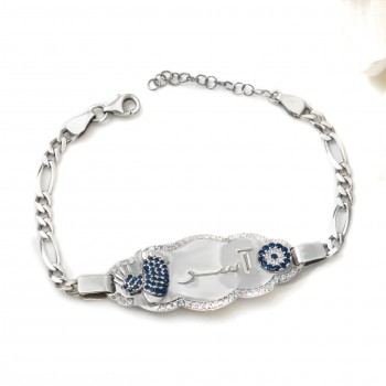 اسوارة فضة خالص بالكريستال  #522