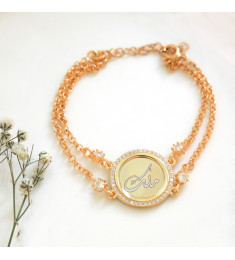 اسوراة فضة خالص بالكريستال  #524