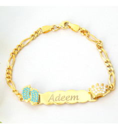 اسوارة فوت تركواز وتاج فضة خالص  #2000