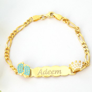 اسوارة فوت تركواز وتاج فضة خالص  #2000