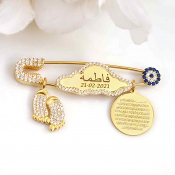 بروش الغيمة فضة خالص #1018