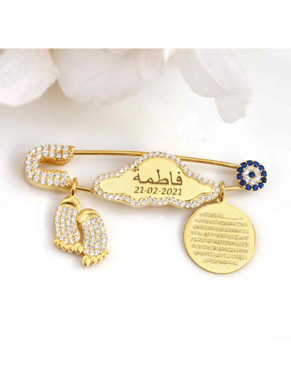 بروش الغيمة فضة خالص #1018