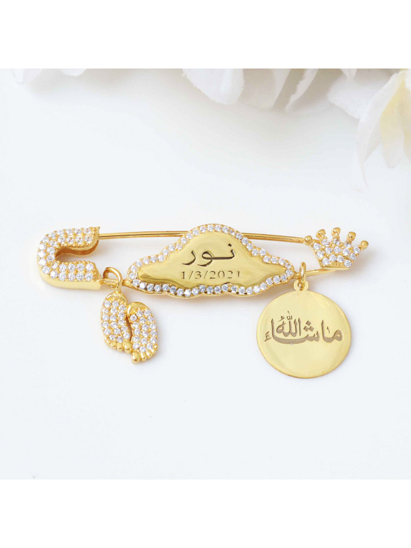 بروش الغيمة فضة خالص #1025