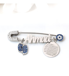 بروش فضة خالص بالكريستال  #1030