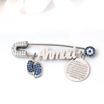 بروش فضة خالص بالكريستال  #1030 