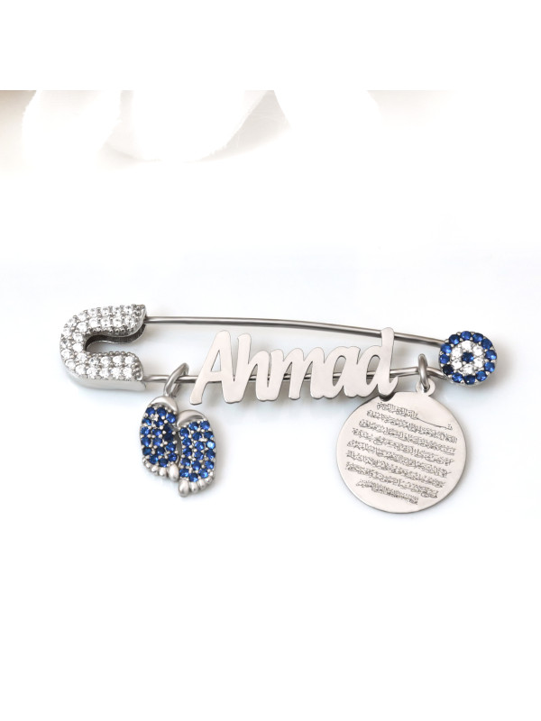 بروش فضة خالص بالكريستال  #1030