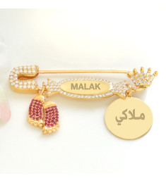 بروش فضة خالص بالكريستال  #924