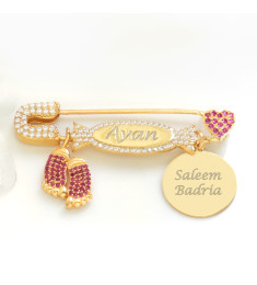 بروش فضة خالص بالكريستال  #926