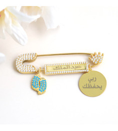 بروش فضة خالص بالكريستال  #1032