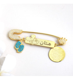 بروش فضة خالص بالكريستال  #993