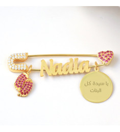 بروش فضة خالص بالكريستال  #989