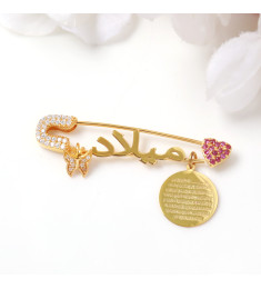 بروش فضة خالص بالكريستال  #1031