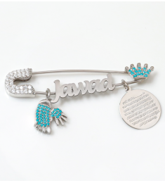 بروش فضة خالص بالكريستال  #521