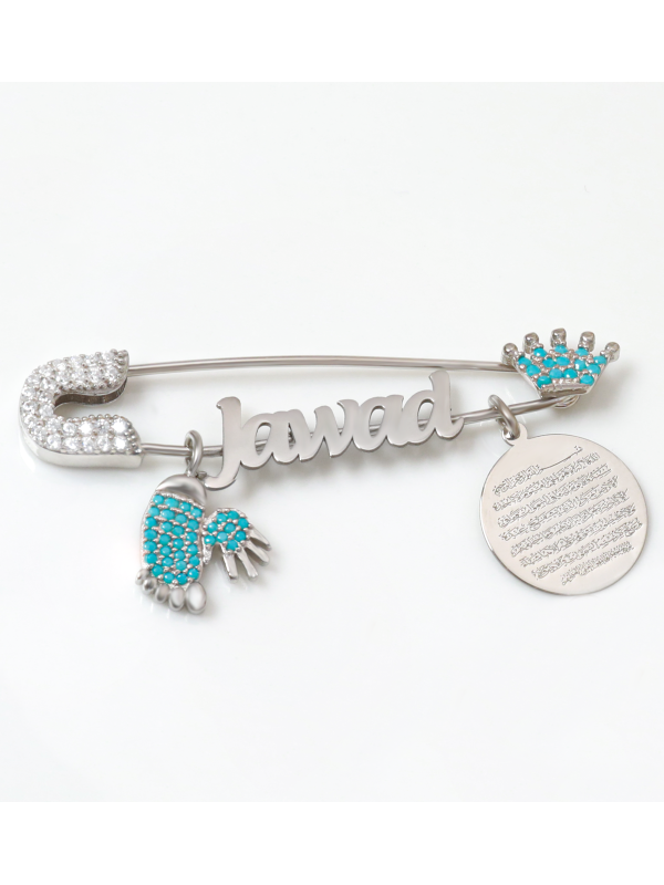 بروش فضة خالص بالكريستال  #521