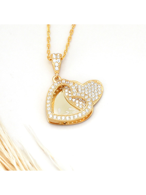 سلسال اطفال فضة خالص بالاسم مرصع بالكريستال #349