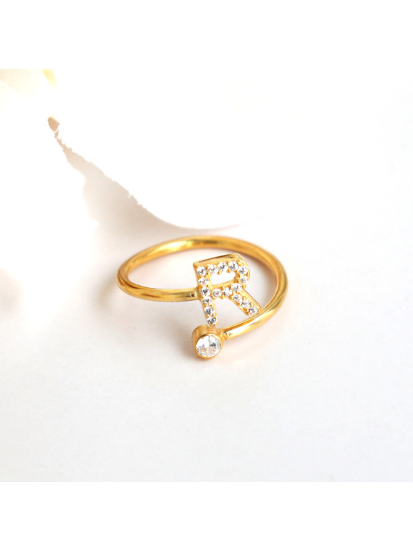 خاتم فضة خالص بحرف#277