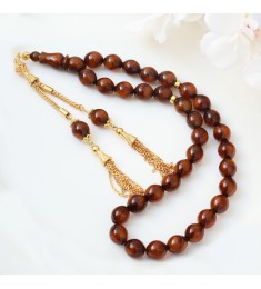  سبحة ملكي حجر الكهرمان رجالي فضة  عيار 925 #941