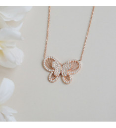 سلسال فراشة للاطفال فضة خالص #815