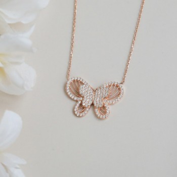 سلسال فراشة للاطفال فضة خالص #815