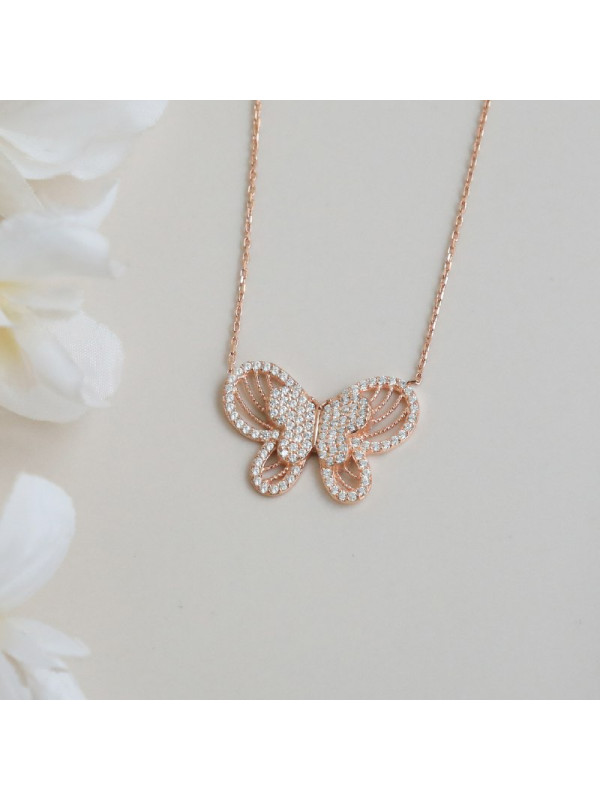 سلسال فراشة للاطفال فضة خالص #815