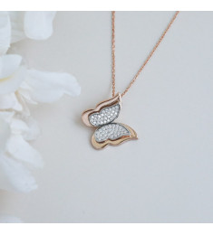 سلسال الفراشة للاطفال فضة خالص #817