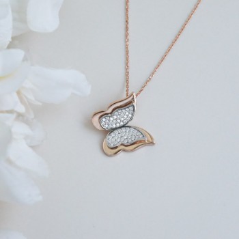 سلسال الفراشة للاطفال فضة خالص #817