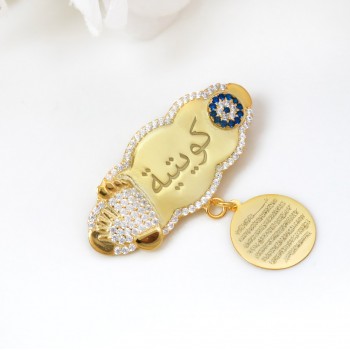 بروش فضة خالص بالكريستال  #1152 