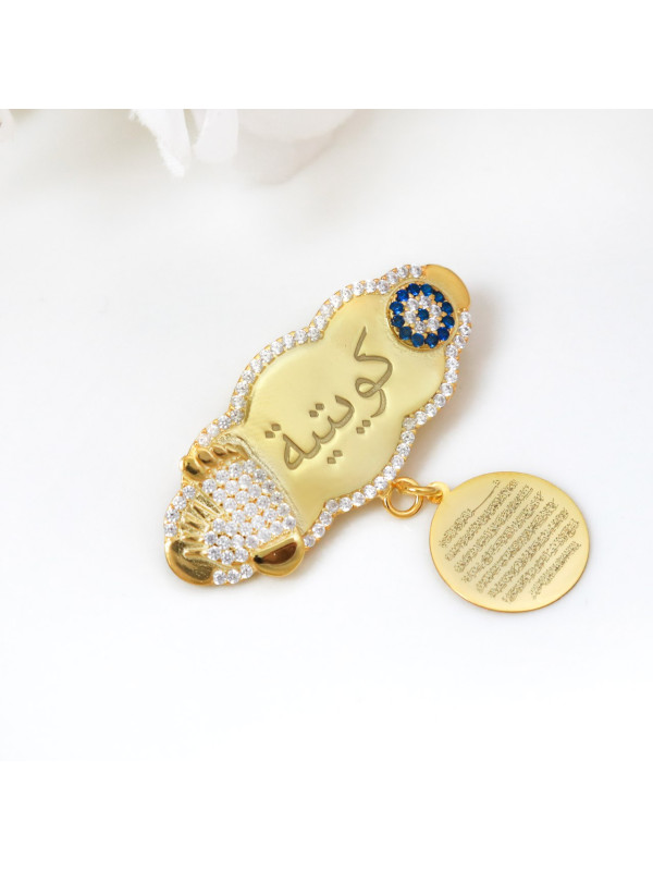 بروش فضة خالص بالكريستال  #1152