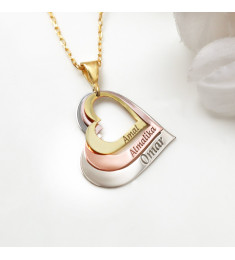 سلسال العائلة فضة خالص بخمس اسماء #355