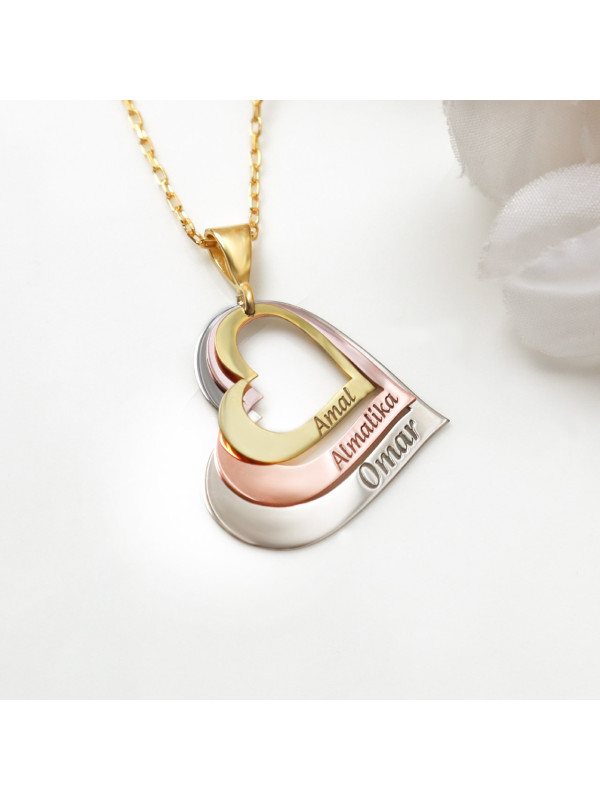 سلسال العائلة فضة خالص بخمس اسماء #355