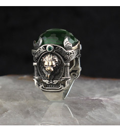 خاتم  زركون فضة خالص #1806