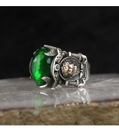 خاتم  زركون فضة خالص #1806