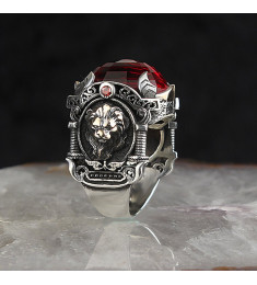 خاتم  زركون فضة خالص #1807