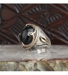 خاتم زركون فضة خالص #1813