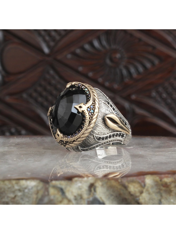 خاتم زركون فضة خالص #1813