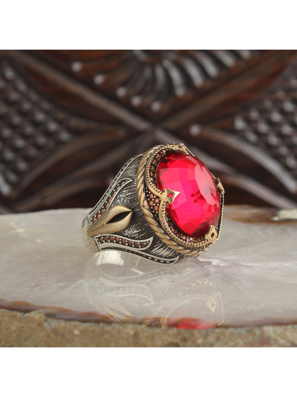 خاتم زركون فضة خالص #1816