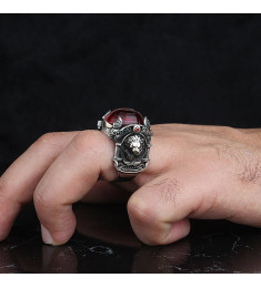 خاتم  زركون فضة خالص #1807