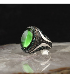 خاتم اونيكس فضة خالص #1819