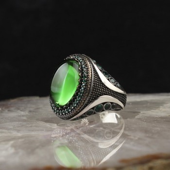 خاتم اونيكس فضة خالص #1819 